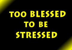 Too Blessed to be Stressed
