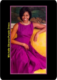 Michelle Obama, Purple Dress