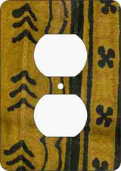 Mud Cloth Mustard — African Print Light Switch & Outlet Covers