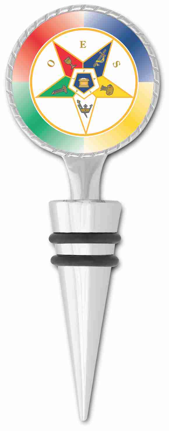 Order of The Eastern Star | Wine Bottle Stopper | DobsonProducts.com, image size:580x1475