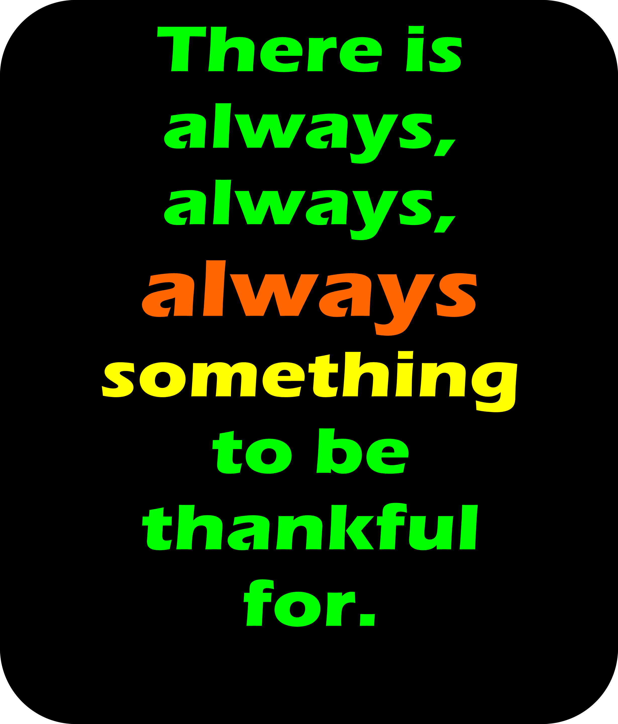 Always Thankful