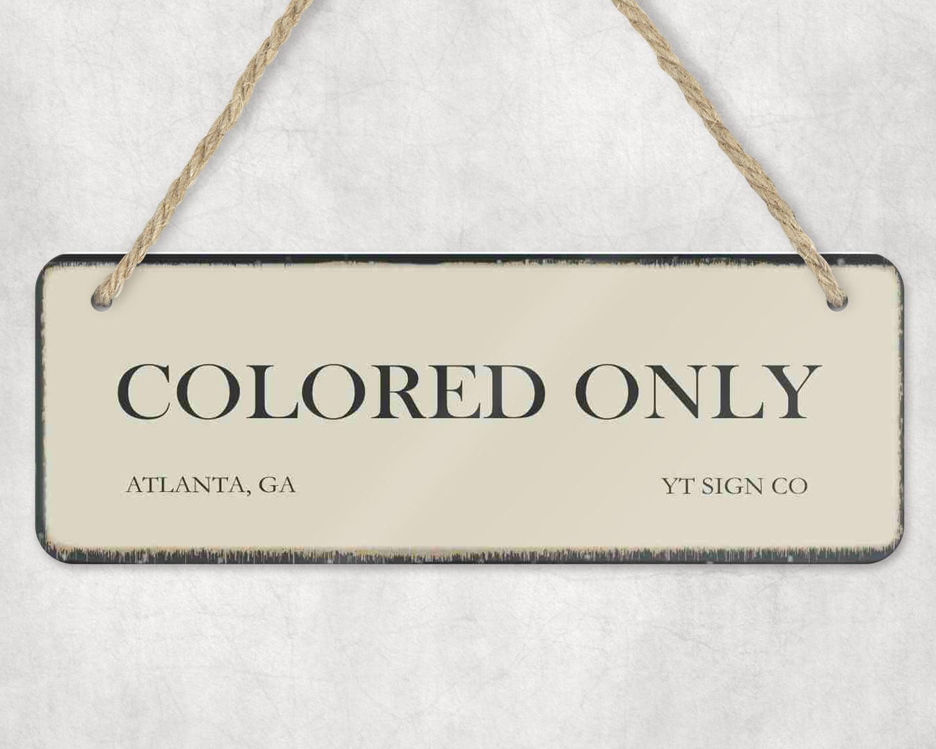 COLORED ONLY * COLORED ONLY SIGNS * Dobson Products | Segregation Sign ...