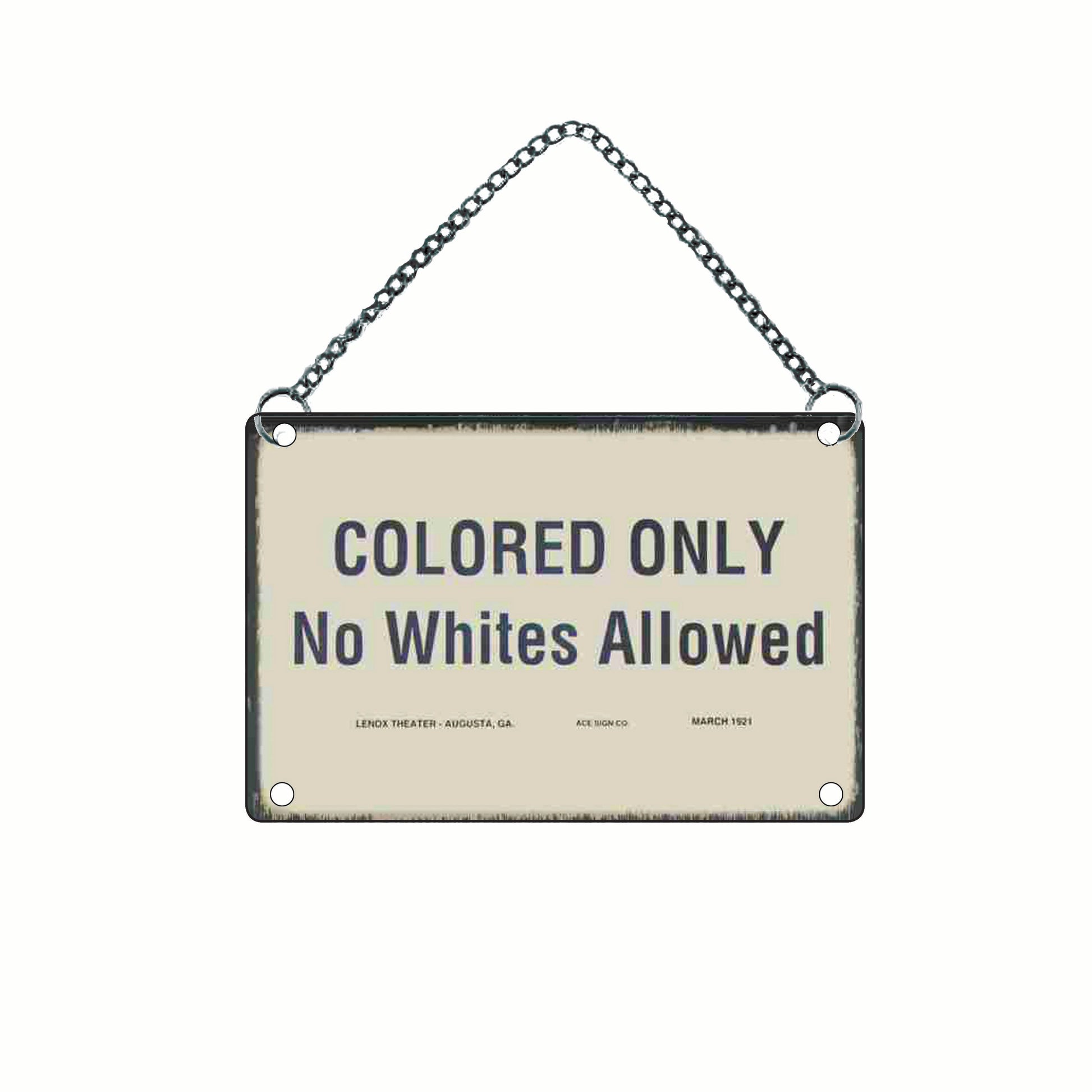 No Whites Allowed