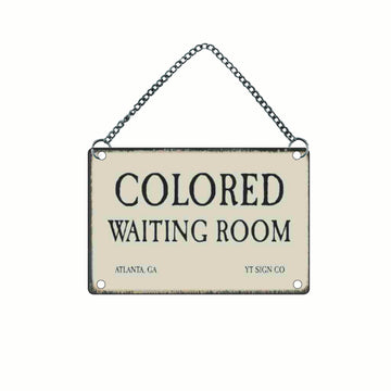 Colored Waiting Room Sign