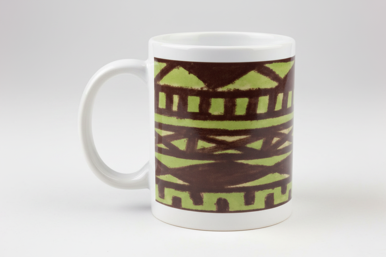 Mud Cloth Lime - Gradient