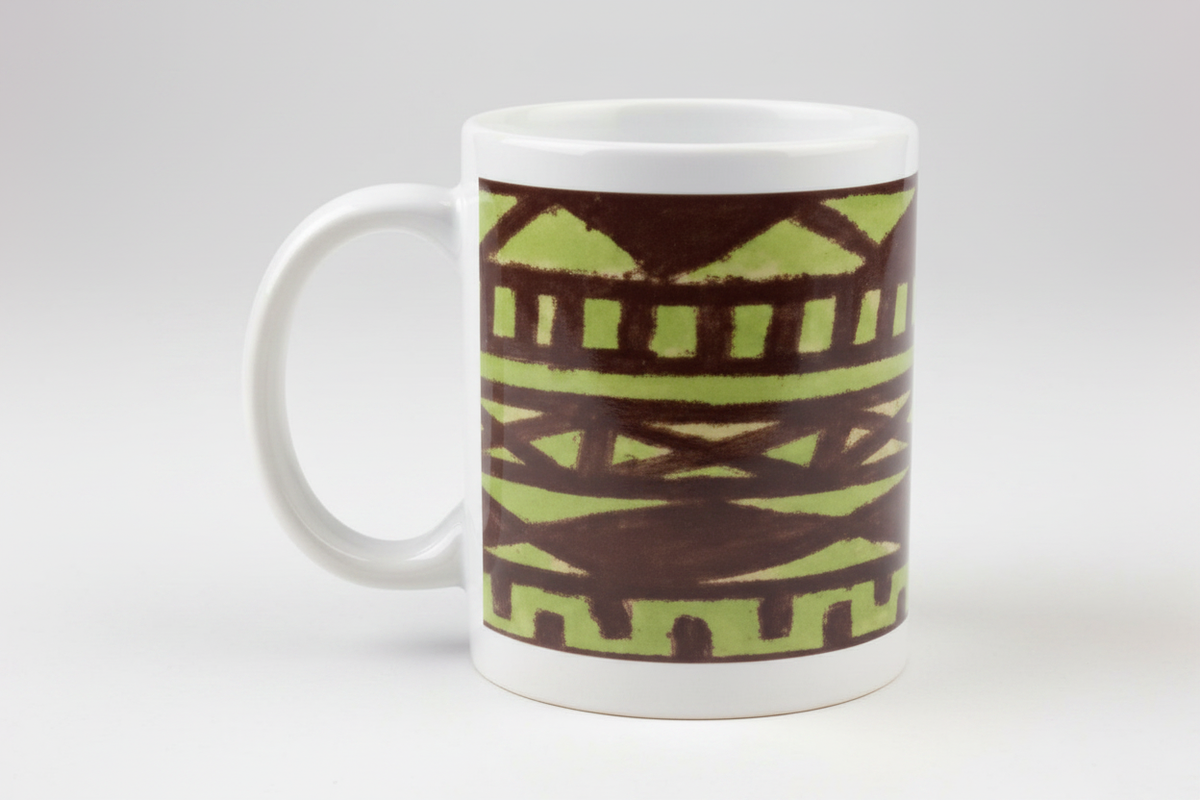 Mud Cloth Lime - Gradient
