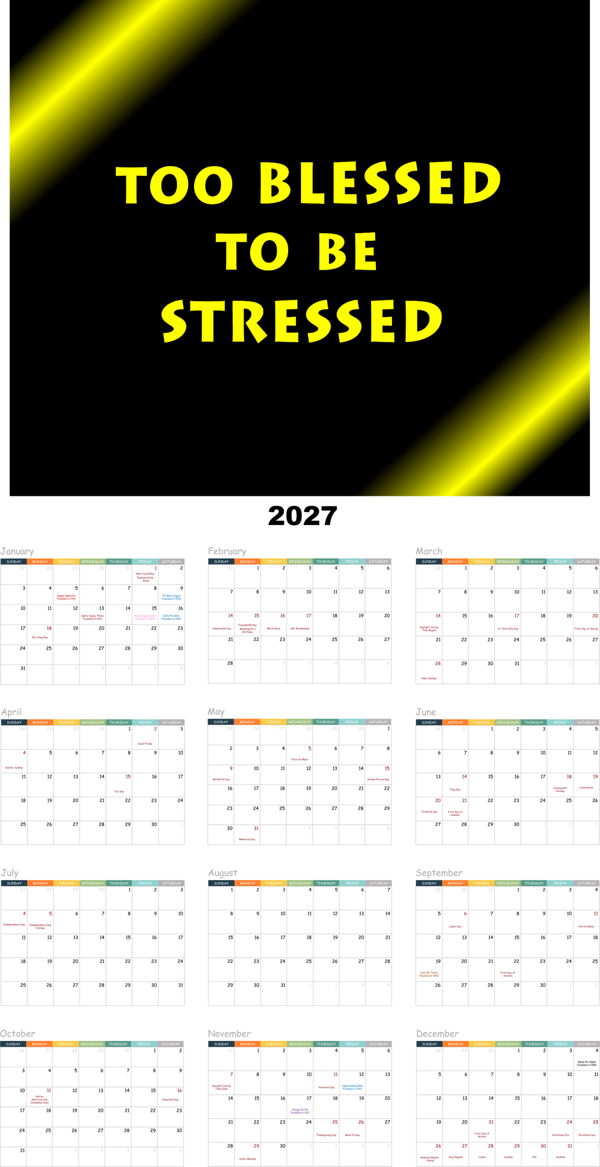 Too Blessed to be Stressed