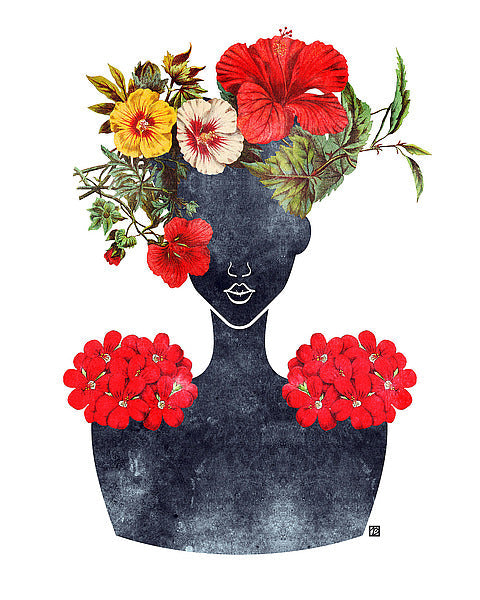 Flower Crown Silhouette I