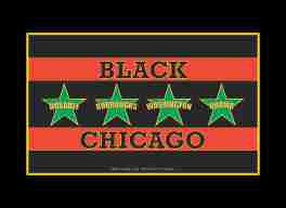 Black Chicago Flag
