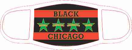 Black Chicago Flag