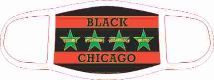 Black Chicago Flag
