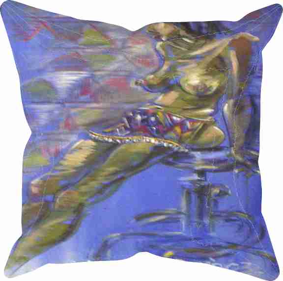Cameroon Skirt, Pillow Cover, Limited Edition