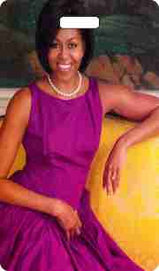 Michelle Obama, Purple Dress