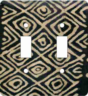 Mud Cloth Black — African Print Light Switch & Outlet Covers