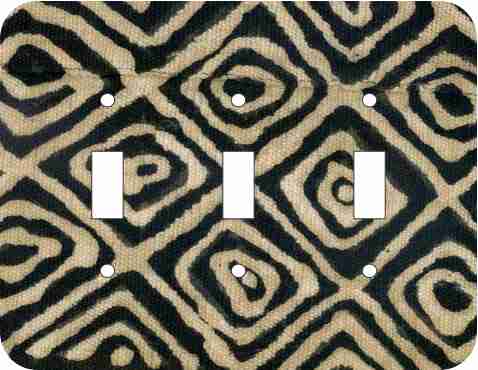Mud Cloth Black — African Print Light Switch & Outlet Covers