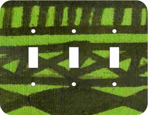 Mud Cloth Lime — African Print Light Switch & Outlet Covers