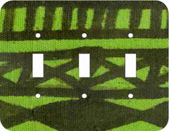 Mud Cloth Lime — African Print Light Switch & Outlet Covers