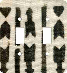 Mud Cloth White — African Print Light Switch & Outlet Covers