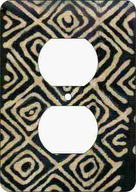 Mud Cloth Black — African Print Light Switch & Outlet Covers