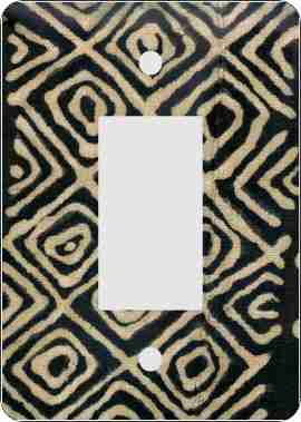 Mud Cloth Black — African Print Light Switch & Outlet Covers