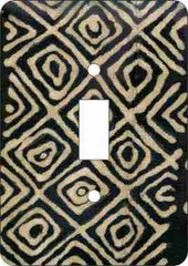 Mud Cloth Black — African Print Light Switch & Outlet Covers