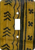 Mud Cloth Mustard — African Print Light Switch & Outlet Covers