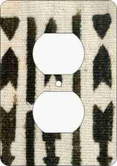Mud Cloth White — African Print Light Switch & Outlet Covers
