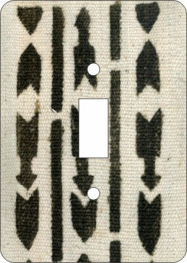 Mud Cloth White — African Print Light Switch & Outlet Covers