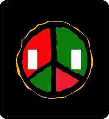Peace Sign | Red, Black & Green