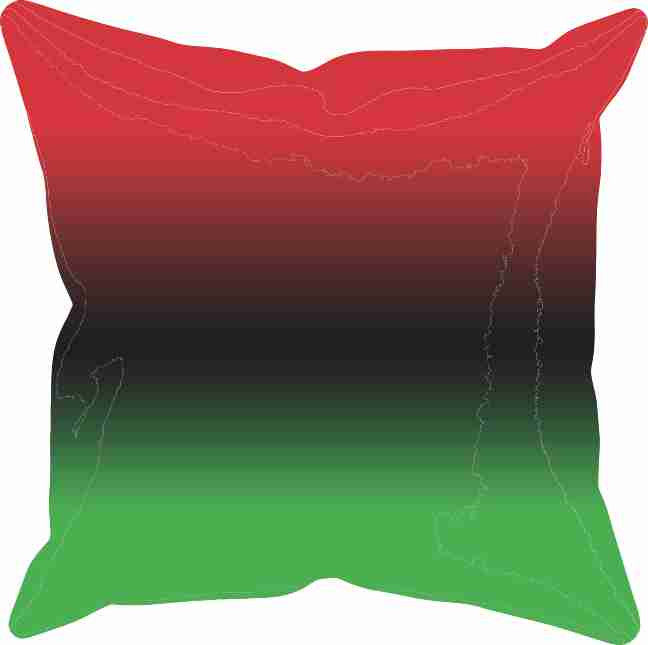 Red, Black and Green, Pillow Cover, Limited Edition, Factory Second